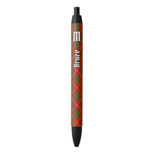 Clan Bruce Tartan Black Ink Pen