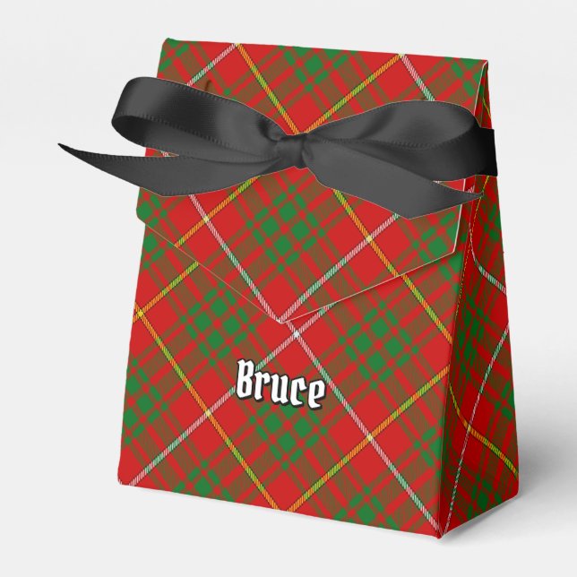 Clan Bruce Tartan Favor Box (Front Side)