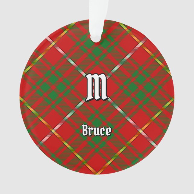 Clan Bruce Tartan Ornament (Front)