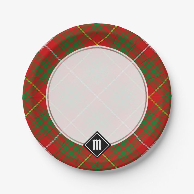 Clan Bruce Tartan Paper Plate (Front)