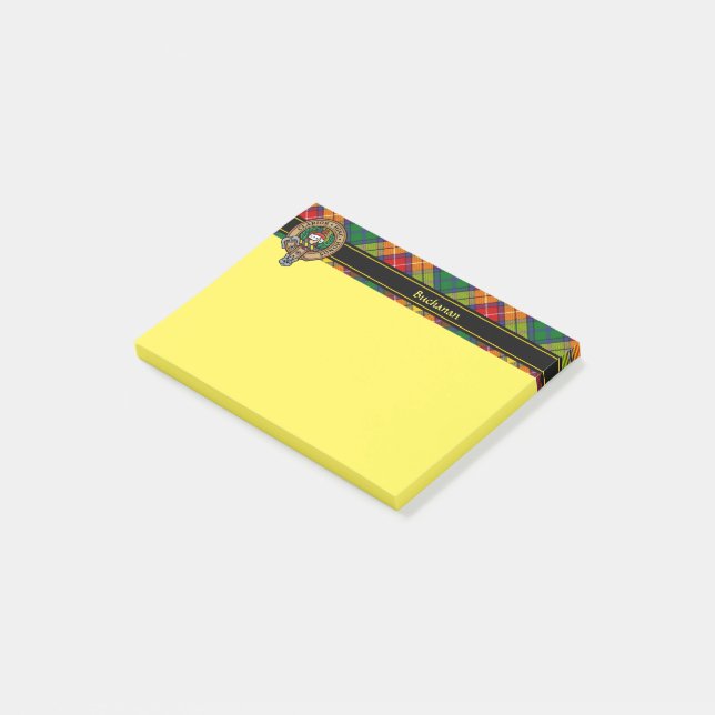 Clan Buchanan Crest Post-it Notes (Angled)