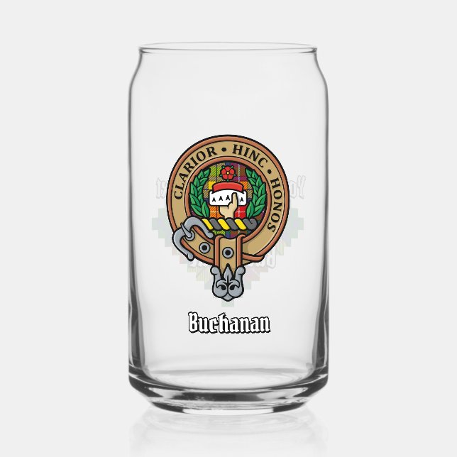 Clan Buchanan Crest sur Tartan (Recto)