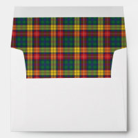 Clan Buchanan Plaid Tartan Pattern