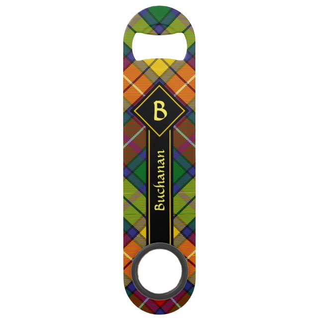 Clan Buchanan Tartan Bar Key (Front)