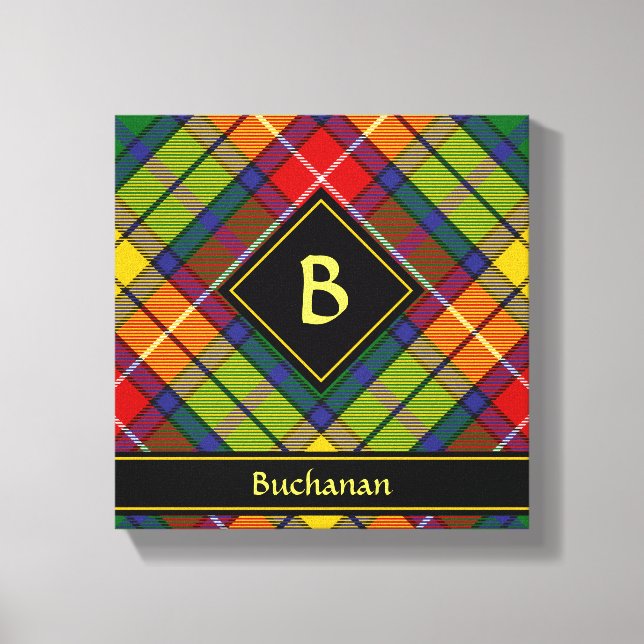 Clan Buchanan Tartan Canvas Print (Front)