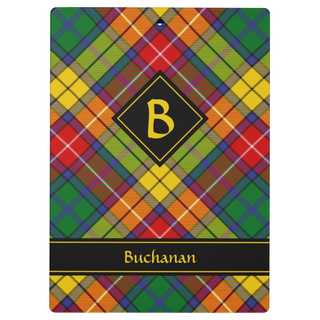 Clan Buchanan Tartan Clipboard (Back)