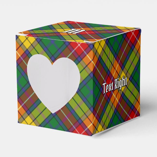 Clan Buchanan Tartan Favor Box (Front Side)