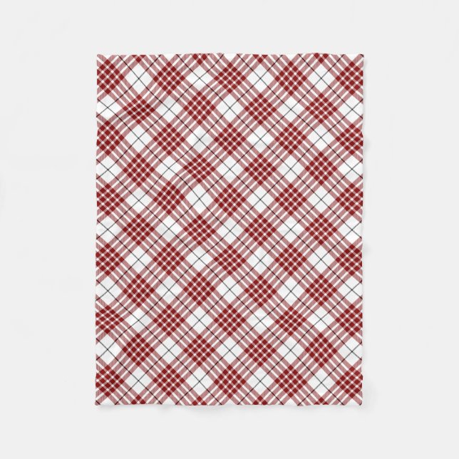 Clan Buchanan Tartan Fleece Blanket (Front)