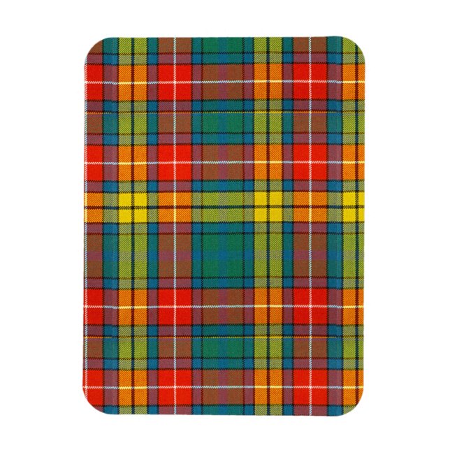 Clan Buchanan Tartan Magnet (Vertical)