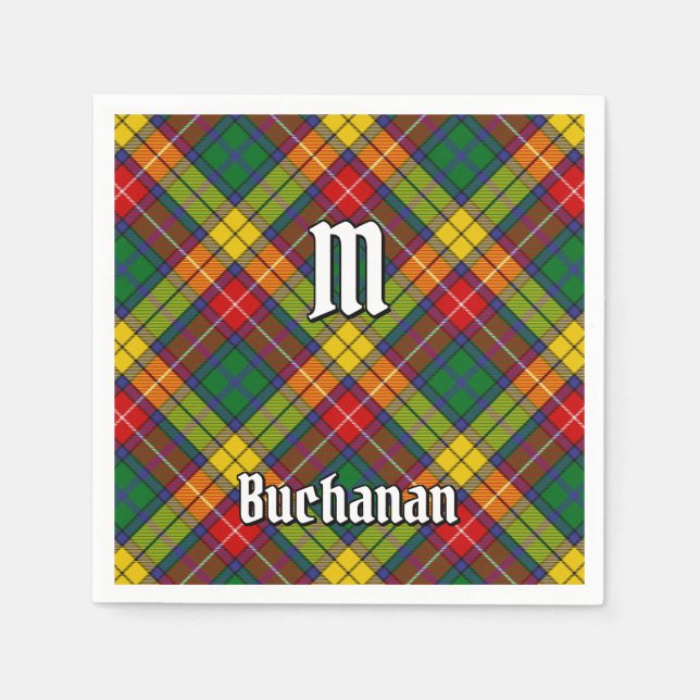 Clan Buchanan Tartan Napkin (Front)