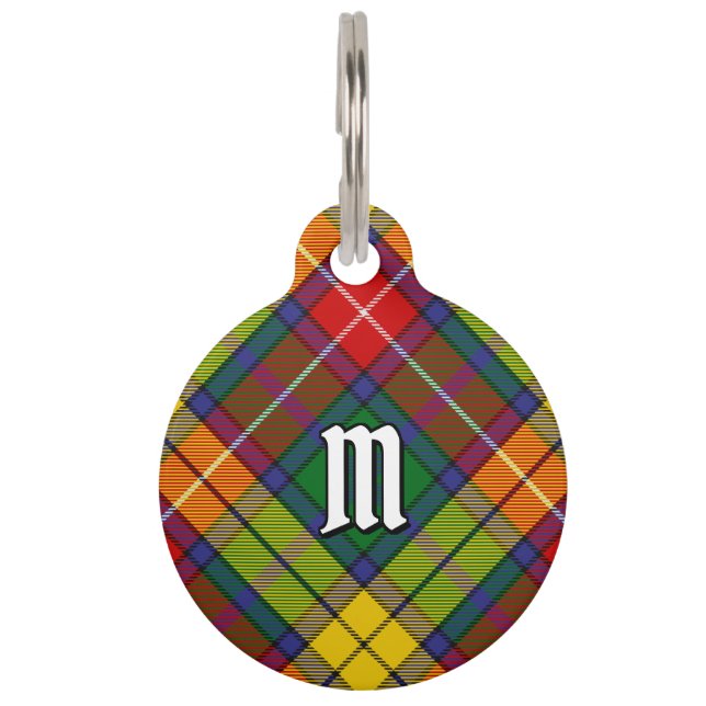 Clan Buchanan Tartan Pet Tag (Front)