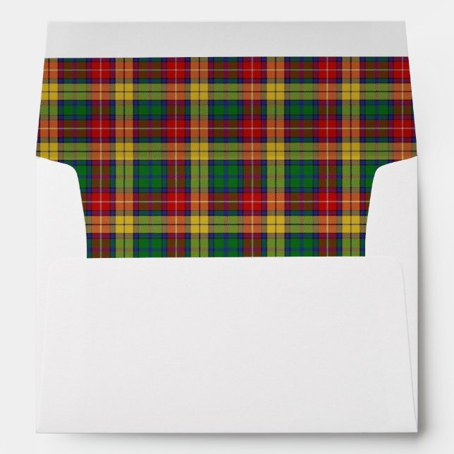 Clan Buchanan Tartan Scottish Dreams Envelopes (Back (Bottom))