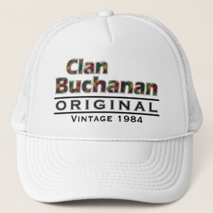 Clan Buchanan Vintage Customize Your Birthyear Trucker Hat