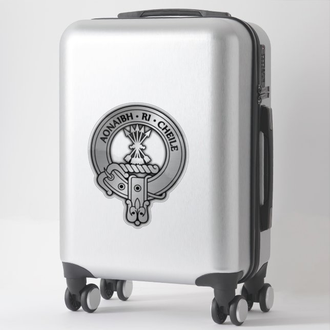 Clan Cameron Crest Sticker (Sur valise)