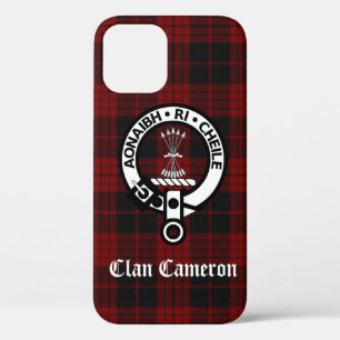 Clan Cameron Crest & Tartan iPhone 12 Case