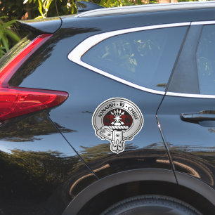 Clan Cameron Crest & Tartan Sticker