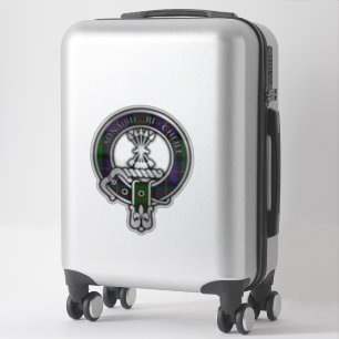 Clan Cameron Erracht Tartan Crest Sticker