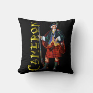 Clan Cameron Highland Dream Throw Pillow
