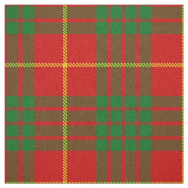 Clan Cameron Tartan Fabric (Swatch)