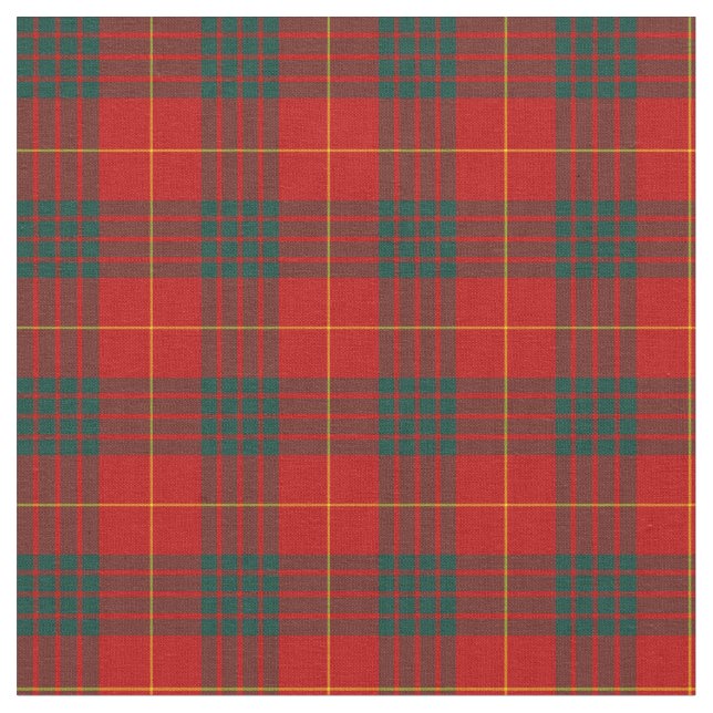 Clan Cameron Tartan Fabric (Close Up)