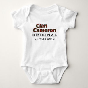 Clan Cameron Vintage Customize Your Birthyear Baby Bodysuit