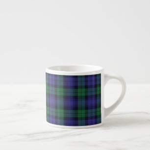 Clan Campbell Black Watch Scottish Tartan Espresso Cup