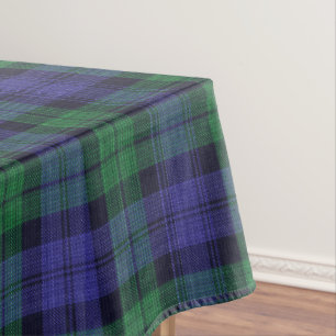 Clan Campbell Black Watch Scottish Tartan Tablecloth