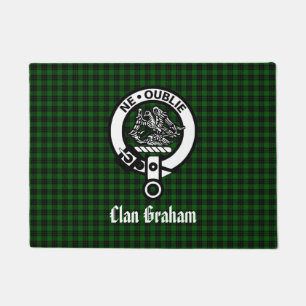 Clan Campbell Crest & Tartan Doormat
