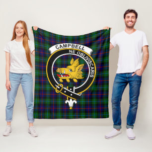 Clan Campbell Of Cawdor Modern Tartan Plaid Fleece Blanket