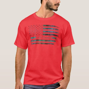 Clan Campbell Scottish tartan US flag kilt Scotlan T-Shirt