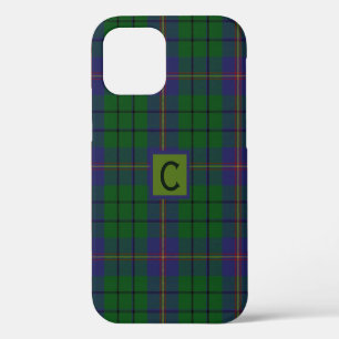 Clan Carmichael Plaid Monogrammed iPhone 12 Case