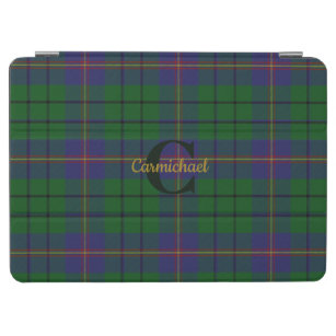 Clan Carmichael Plaid Monogrammed iPad Air Cover