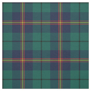 Clan Carmichael Tartan Green Plaid Fabric