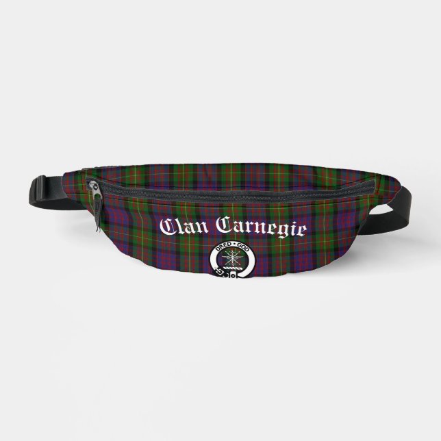 Clan Carnegie Crest Badge et Tartan (Recto)