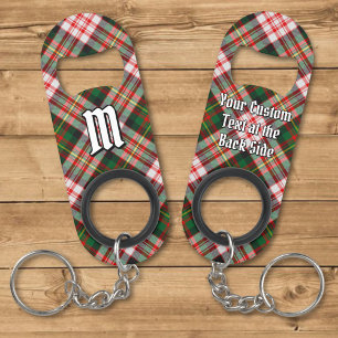 Clan Carnegie Dress Tartan Keychain Bottle Opener