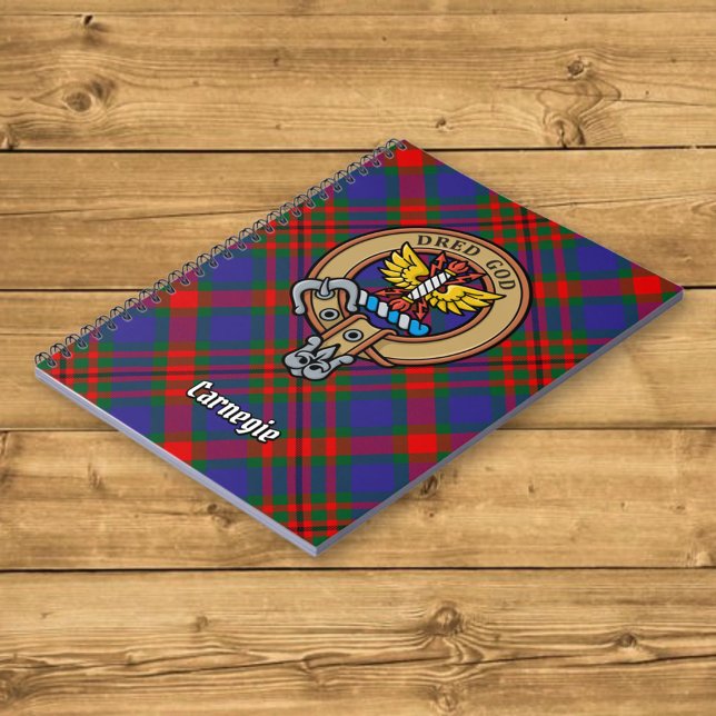 Clan Carnegie over Tartan Notebook (Creator Uploaded)