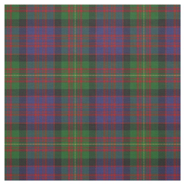 Clan Carnegie Scottish Tartan Plaid Fabric (Swatch)