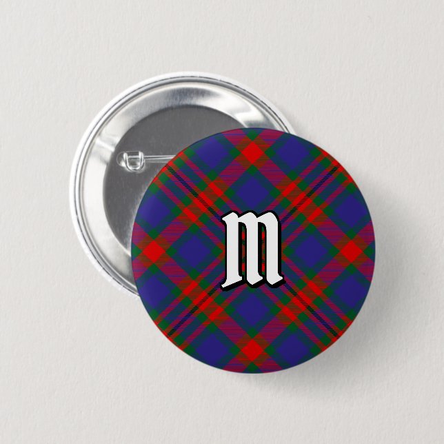 Clan Carnegie Tartan 2 Inch Round Button (Front & Back)