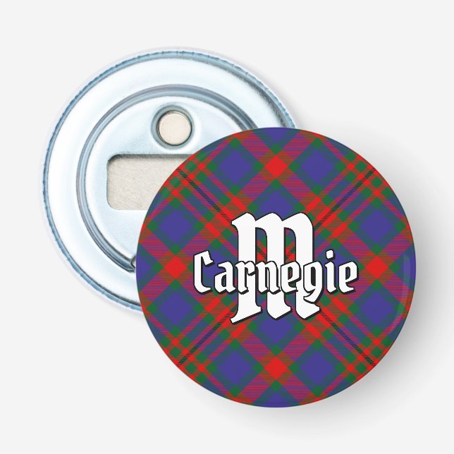Clan Carnegie Tartan Bottle Opener (Front)