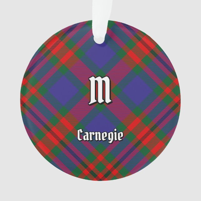 Clan Carnegie Tartan Ornament (Front)
