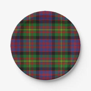 Clan Carnegie Tartan Paper Plate