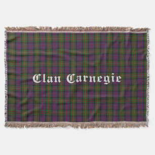 Clan Carnegie Tartan Throw Blanket