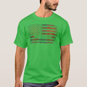 Clan Chisholm Scottish tartan US flag kilt Scotlan T-Shirt