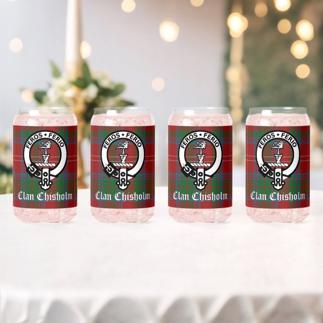 Clan Chisholm Tartan & Crest Badge (Insitu (Mariage))