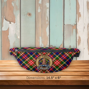 Clan Christie Crest over Tartan Fanny Pack