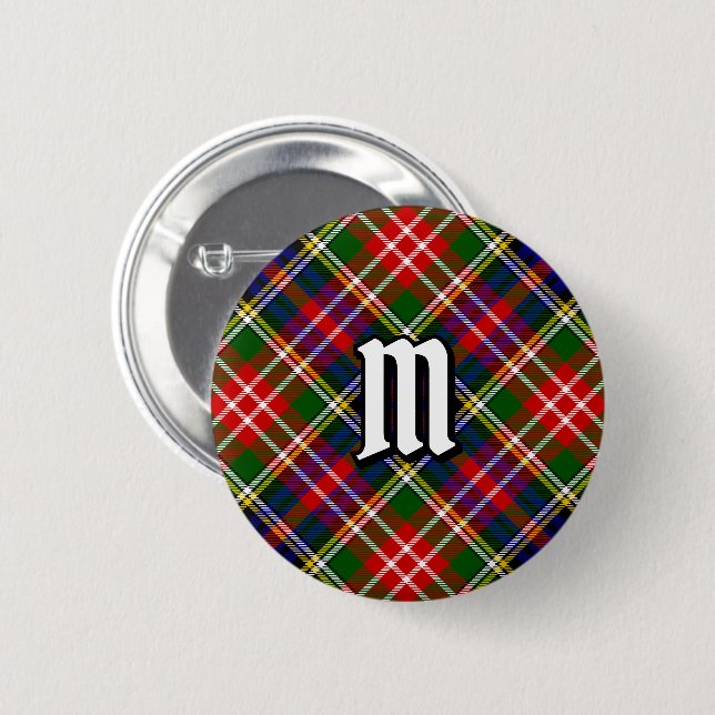 Clan Christie Tartan 2 Inch Round Button (Front & Back)