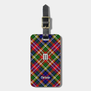 Clan Christie Tartan Luggage Tag