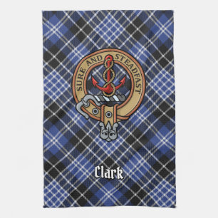 Clan Clark Crest Kitchen Towel
