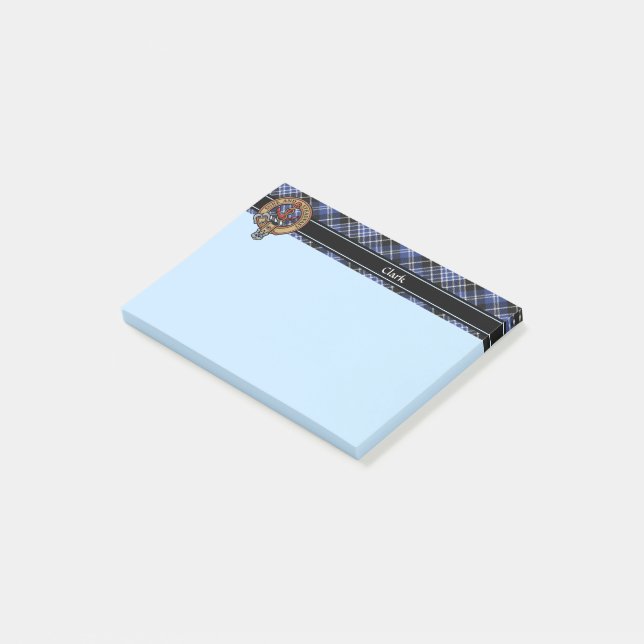 Clan Clark Crest Post-it Notes (Angled)