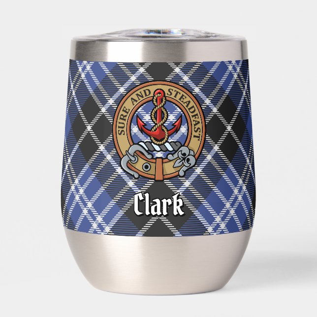 Clan Clark Crest sur Tartan (Avant)
